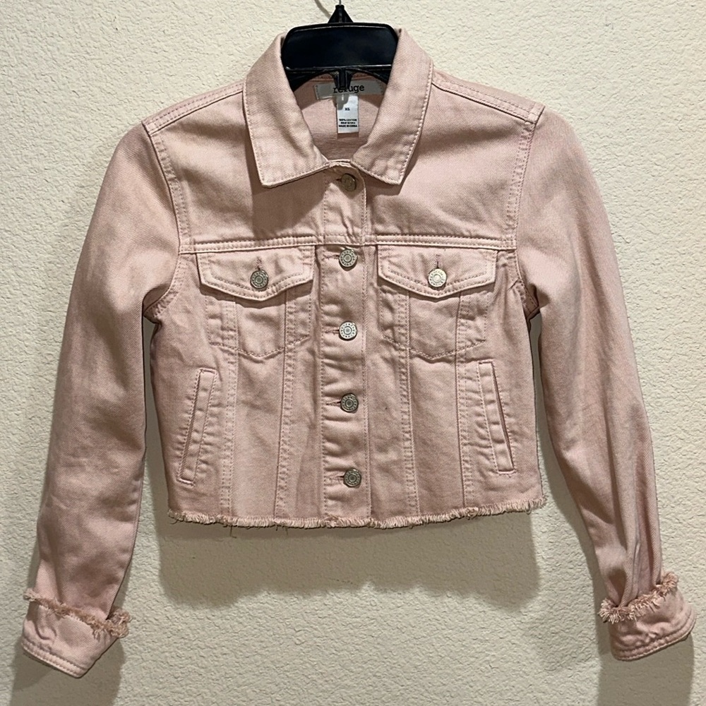 Blush Pink Refuge Jean Jacket
